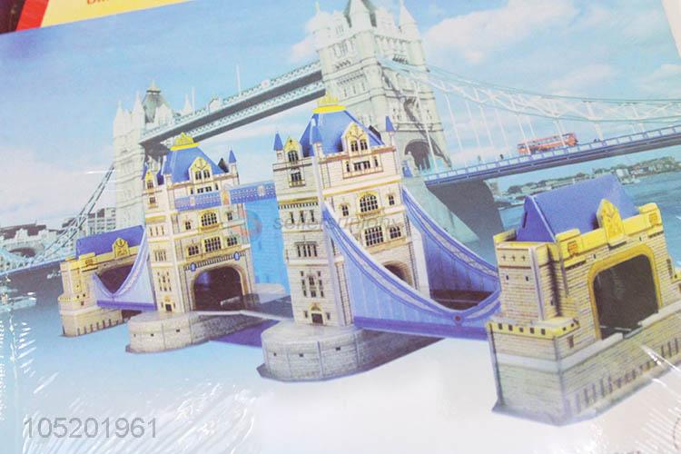 Cheap Price 4pcs DIY 3D Puzzle Tower Bridge for Kids Toys