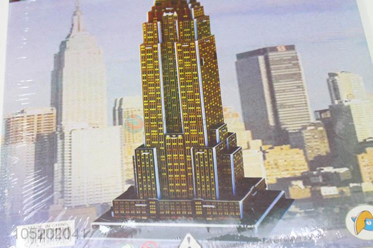 Top Sale 4pcs 3D Puzzle Empire State Building Kids Toy