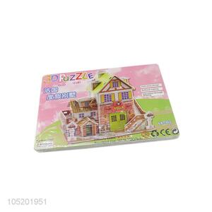 Competitive Price 4pcs DIY 3D Puzzle French Holiday Villa for Kids Toys