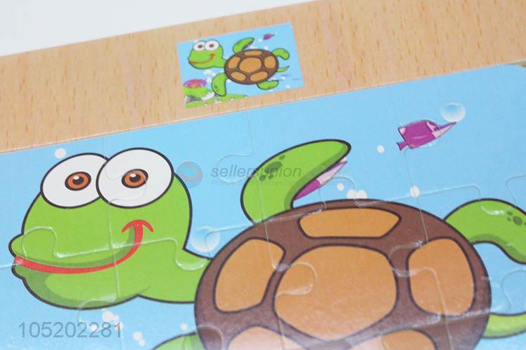 Good Quanlity Cartoon Animal Puzzles Intelligence Kids Wooden Toys