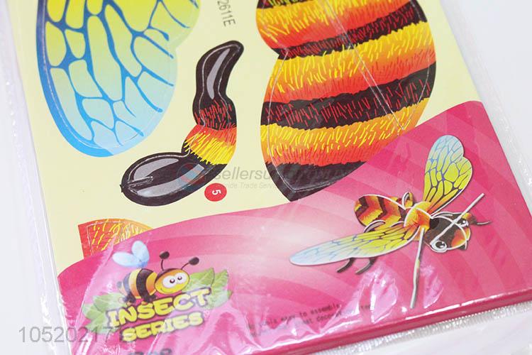 Fashion Design 2pcs DIY 3D Puzzle Insect Series Children Kids Educational Toys