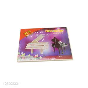 Factory Sales 3D Puzzle Piano Wooden Toy for Children