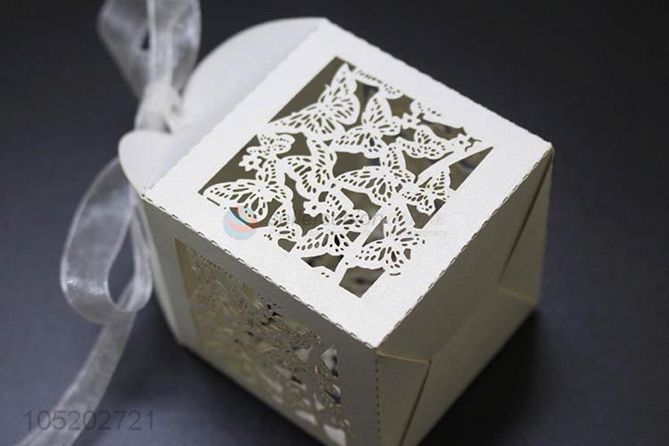 Wholesale cheap luxury wedding laser cut candy boxes