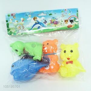 Wholesale 4 Pieces Animal Shape Vinyl Toy Set Child Toy