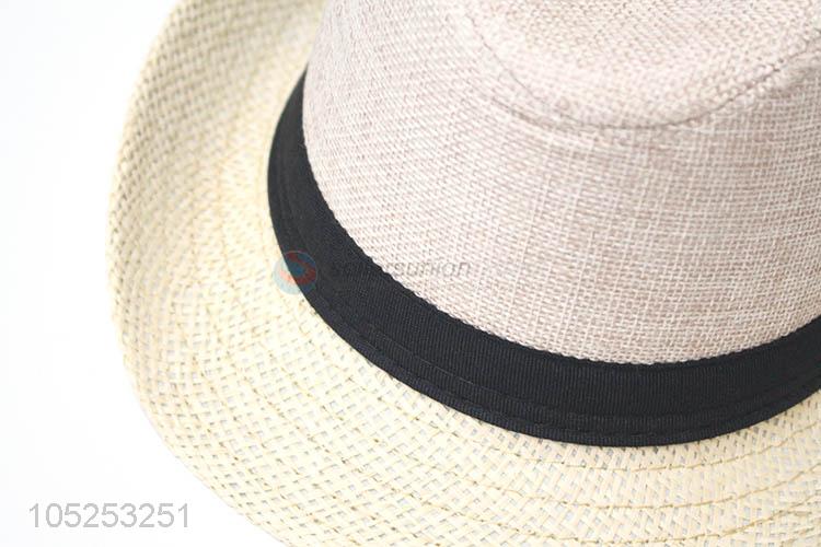 Fashion Design Paper Straw Fedora Billycock Hat For Children