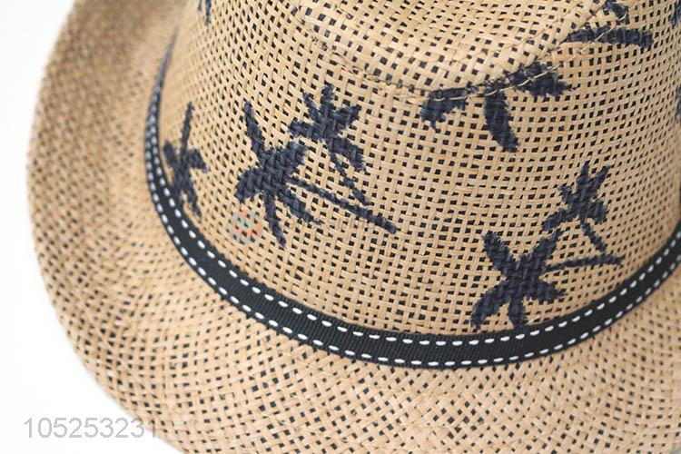 New Design Paper Straw Hat Children Fedora Billycock Hat