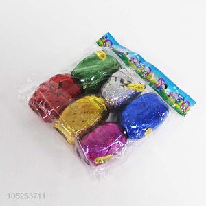 Wholesale 6pcs plastic colored ribbon for gift packing