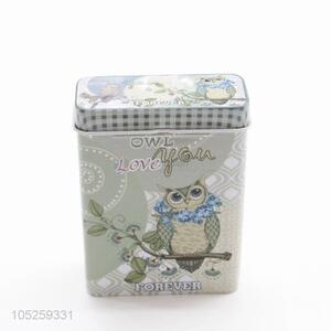 Top Selling Cartoon Owl Pattern Storage Cans Cigarette Case