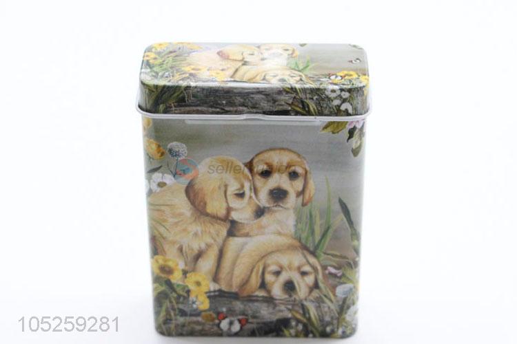Suitable Price Dog Printing Cigarette Case Box Tin Box