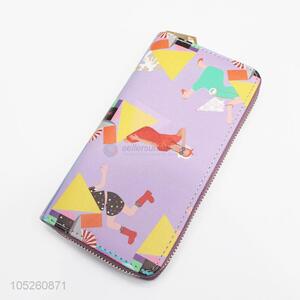 Lady Wallet Handbag Woman PU Leather Artistic Pattern Wallet