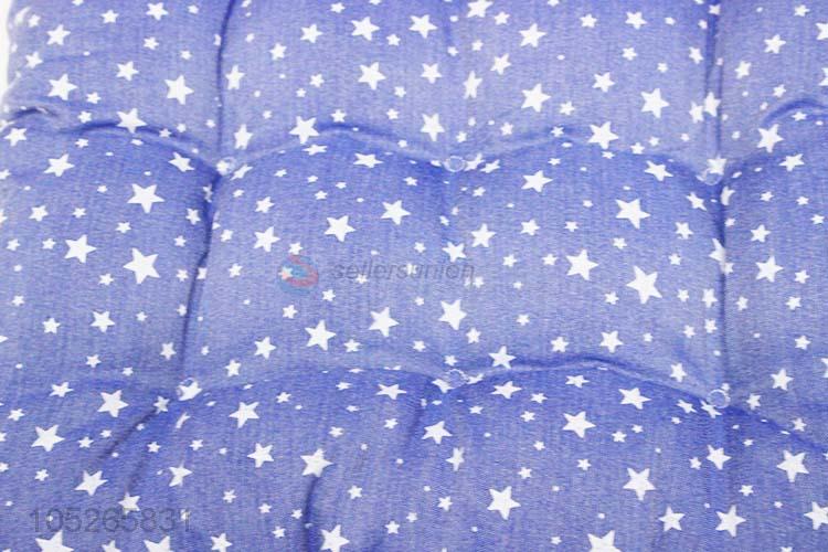 Wholesale Pp Cotton Stuffed Blue Color Star Pattern Seat Cushion With Low Price