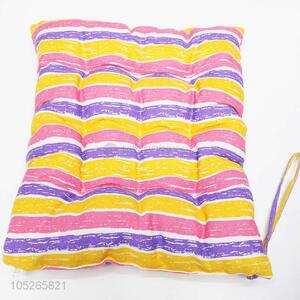 Creative Colorful Striped Seat Cushion Pp Cotton Filled Cushion