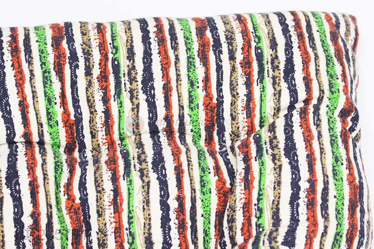 Factory Price Colorful Striped Pp Cotton Stuffed Seat Cushion for Sale