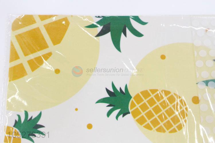 Custom Good Quality 6Pcs/Set Pineapple Pattern Coaster Tea Cup Mats and 6Pcs/Set Placemat Set