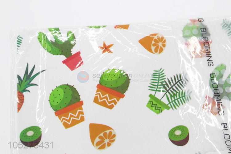 Lovely Cactus Pattern 6Pcs/Set Kitchen Table Placemat and 6Pcs/Set Bar Coaster Table Cup Holder