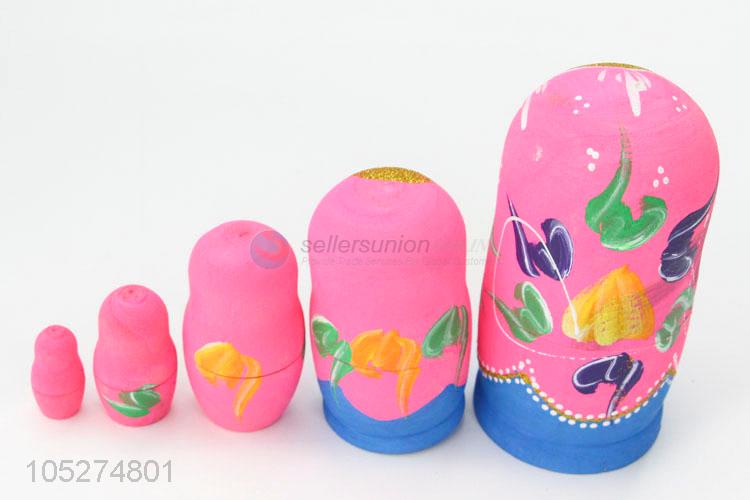 Best Low Price 6Pcs/Lot New Baby Toy Wooden Nesting Dolls