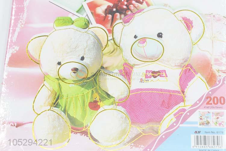 Delicate Design Cute Bear Printing Custom Photo Picture Album with Paste Inside Pages