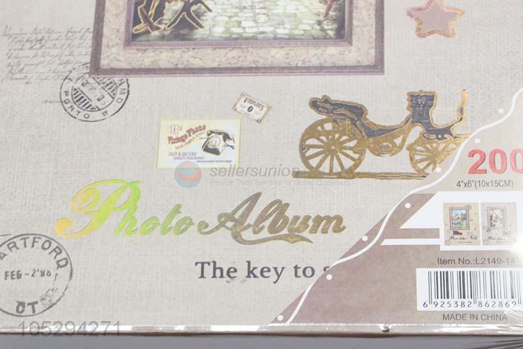 Factory Hot Sell Wedding Photo Album, Baby Album Photo with Paste Inside Pages