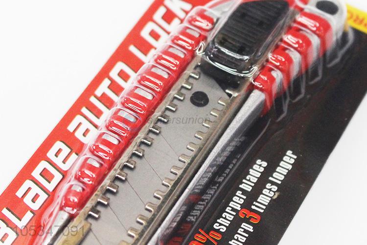 High Quality Plastic Handle Auto Lock Safety Utility Knife