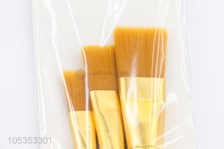 Fancy Design 3pcs Nylon Hair Art Paint Brush Set