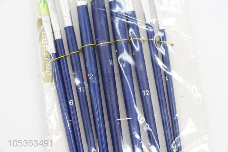 China Supply 9pcs Watercolor Oil Painting Brush Set