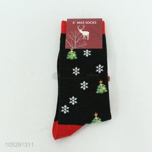 Superior quality beautiful snowflake printed boys socks