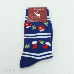 Wholesale Christmas crutches printed socks for boys