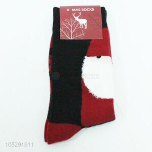 Good quality Father Christmas printed socks for boys