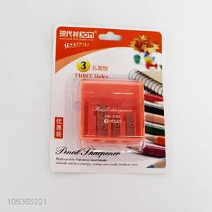 Wholesale 3 holes plastic pencil sharpener