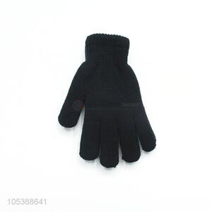 Cheap Price Double-layer Winter Gloves Women Men Unisex Knit Warm Mittens