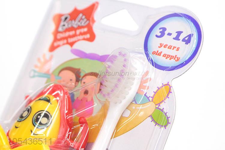 Cute Design Kids Toothbrush With Toy Plane