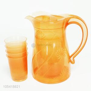 Unique Design 5PC Plastic Water Jug with Cups