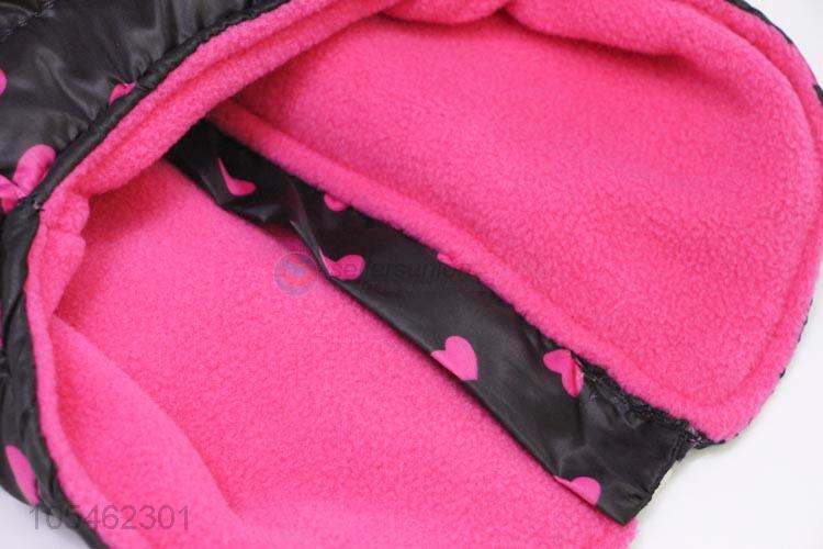 Cheap wholesale heart printed winter pet apparel dog clothes