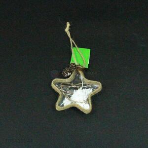 Best selling Christmas hanging decoration glass star ornament