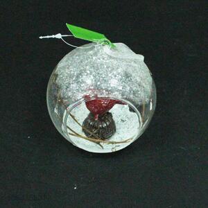 Recent design Christmas decor glass ball pendant