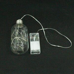 Competitive price clear glass bottle pendant with led light