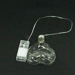 New arrival clear glass heart  pendant with led light