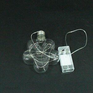 Hot selling clear glass flower pendant with led light