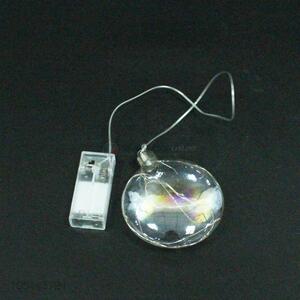 Wholesale clear round flat glass pendant with led light