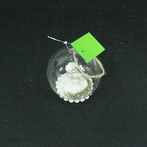 Popular promotional Christmas decor glass ball pendant