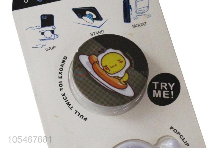 Cute Printing Pop Phone Sockets Plastic Cellphone Airbag Holder With Hook