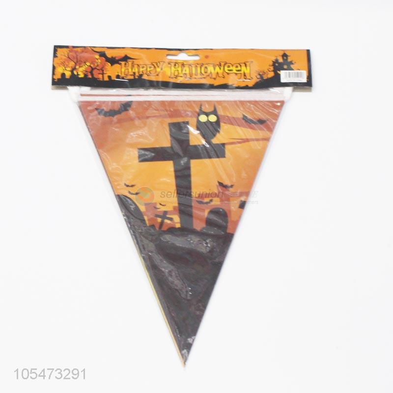 Promotional custom Halloween party triangle bunting flags