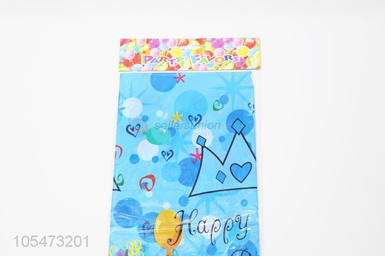 New style custom printed waterproof PE birthday party table cloth