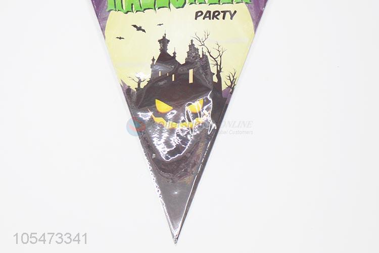 Professional manufacturer happy Halloween triangle party flags