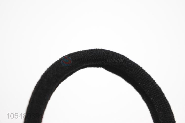 Very Popular Women Girls Black Elastic Rope Ring Hairband