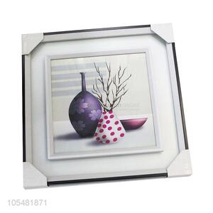 Best Selling Simple Design Modern Glass Hanging Painting