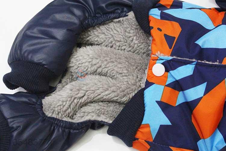 Competitive price geometric pattern pet winter coat dog trousers
