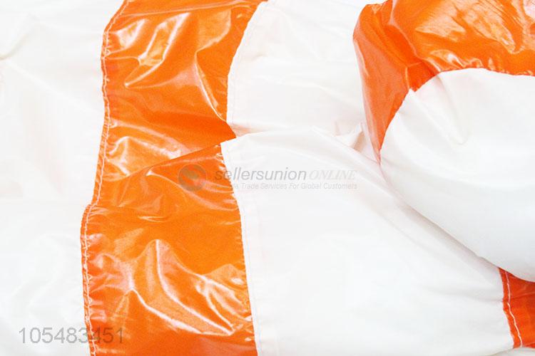 Factory supply white and orange pet winter coat dog apparel