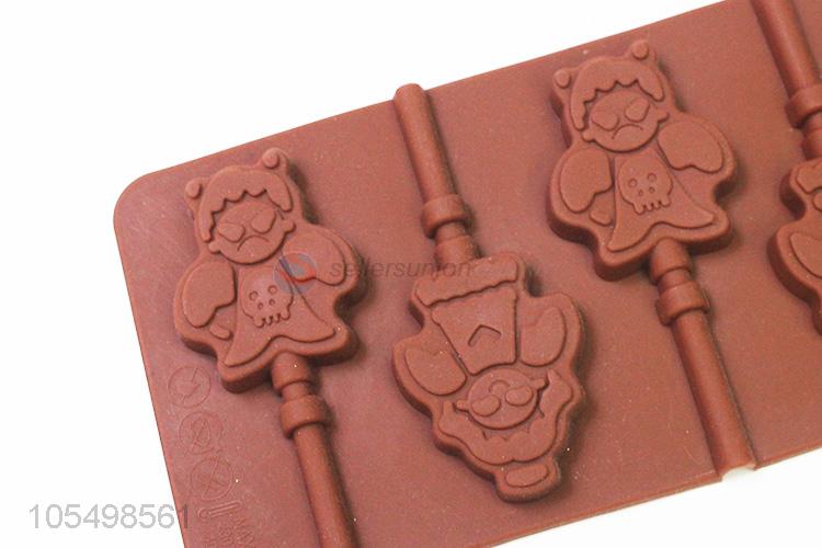 Wholesale Unique Design Silicone Mold 6 Lattices Lollipop Mold