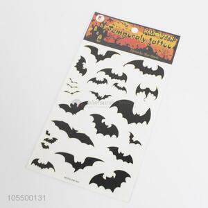 Halloween Style Bat Tattoo Sticker